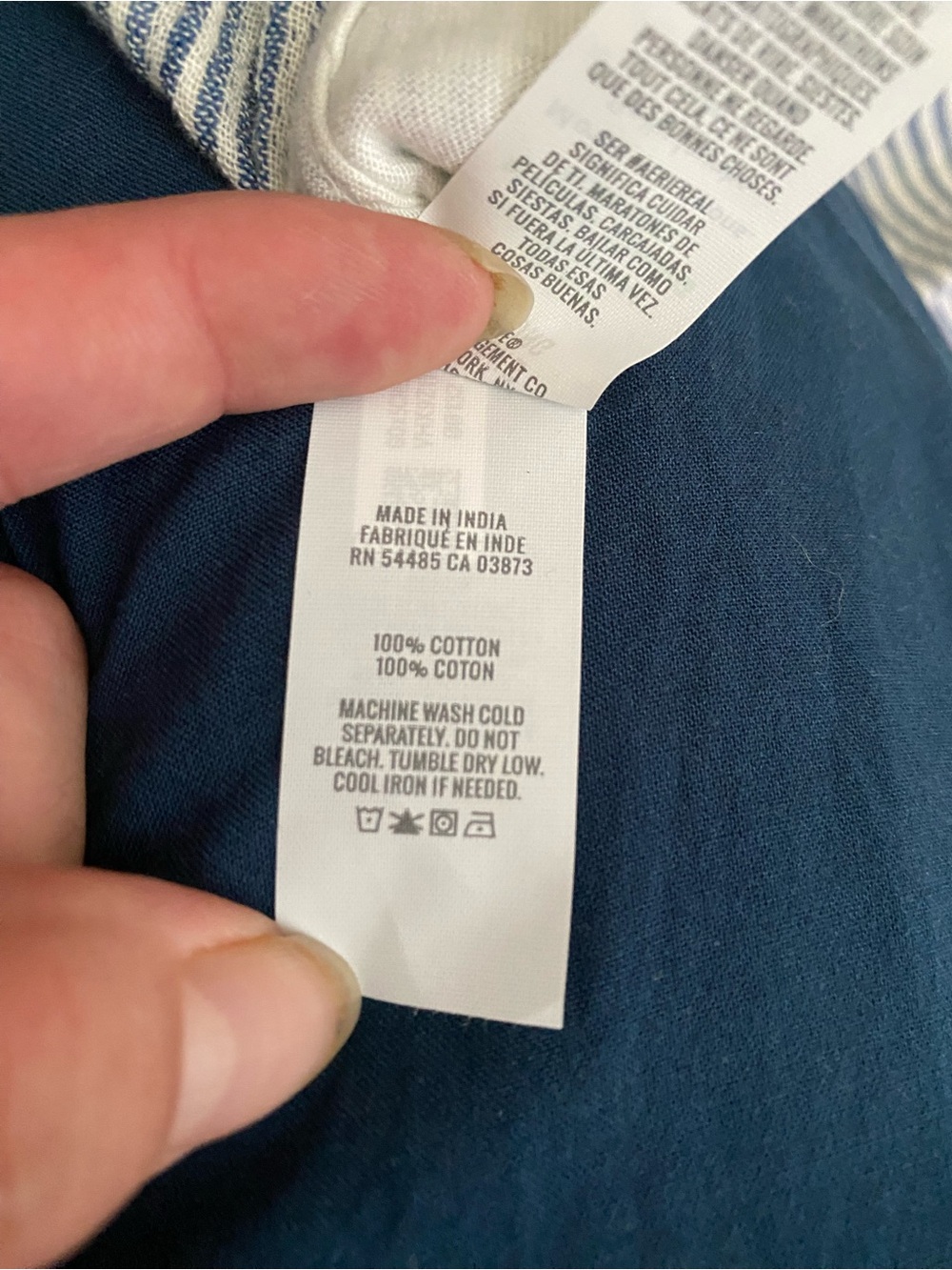 AERIE Wide-Leg Cotton Seersucker Pants in Light Blue & White Stripes - XL LONG - Picture 6 of 8